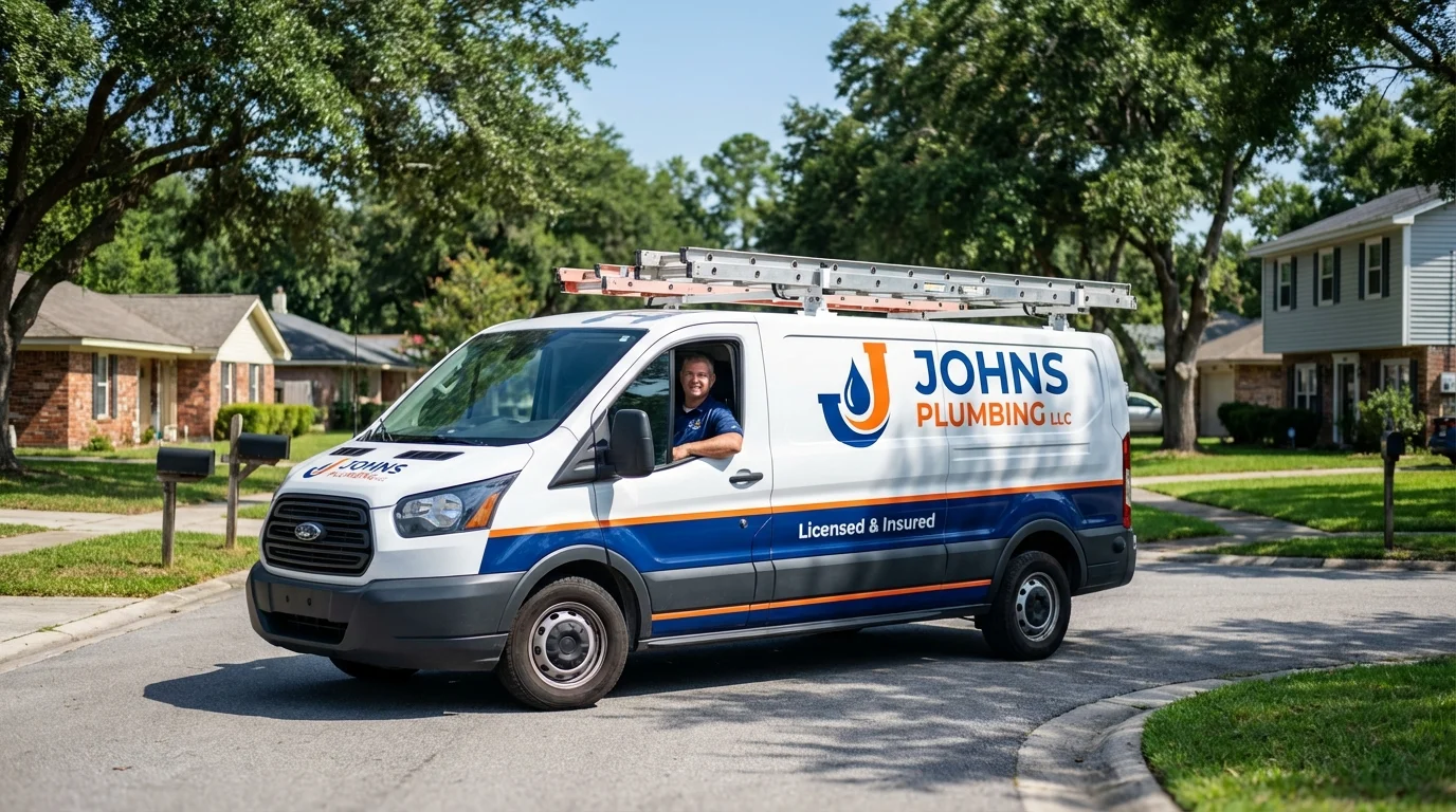 Johns Plumbing LLC service van in Twin Lakes, CO
